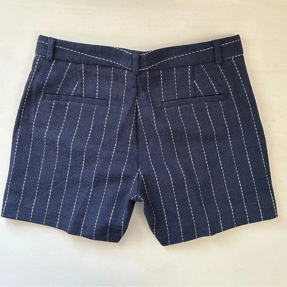 Banana Republic Tailored Shorts Navy  Blue & White Stripes Size 0 NWOT - Picture 6 of 15